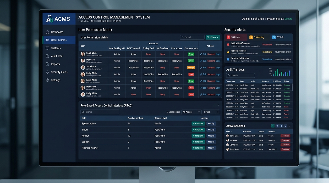 Captura de pantalla del proyecto: Sistema de Control de Accesos